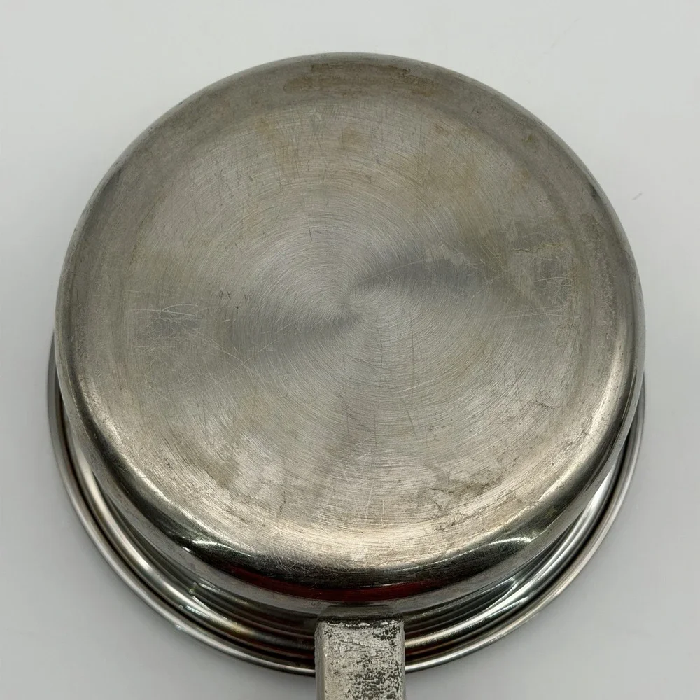 Vintage Saladmaster T304S Stainless Steel Sauce Pan Pot 1 Qt w/ Vapor Vent Lid